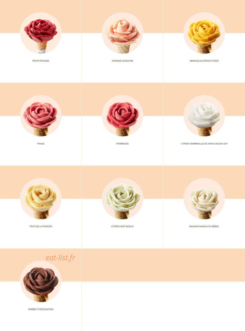 Amorino — carte page 2