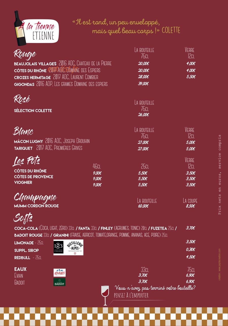 Colette The Village — carte page 5
