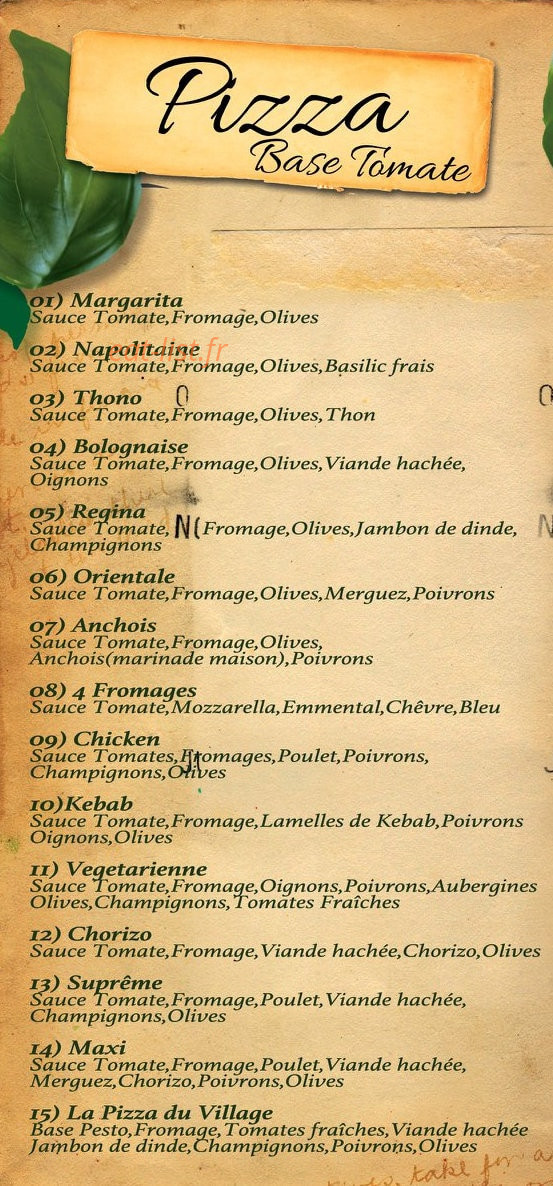 O village — carte page 3