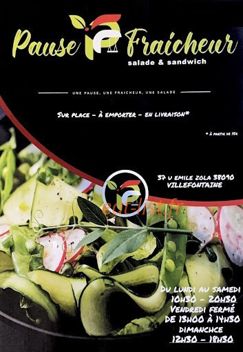 Pause Fraîcheur — carte page 1