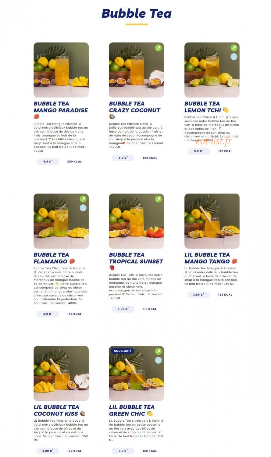 Pokawa — carte page 19