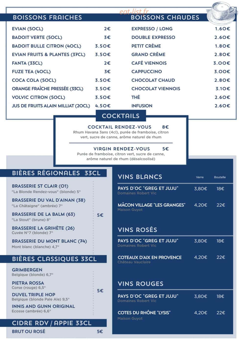 Rendez-vous Bocuse — carte page 4