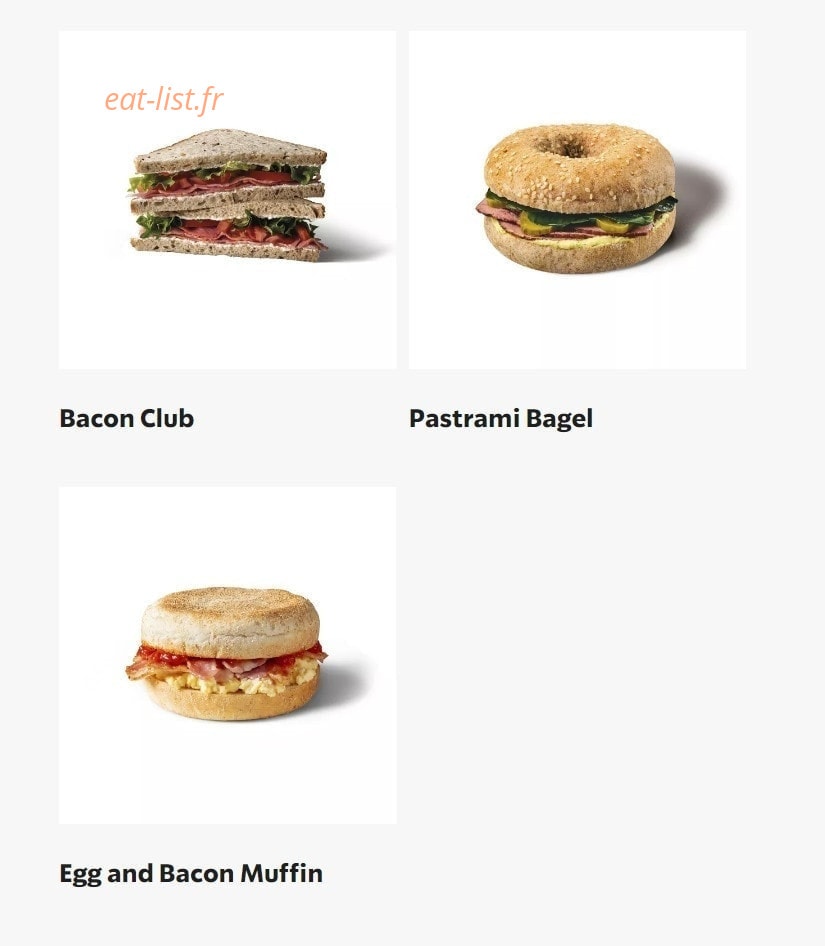 Starbucks Coffee — carte page 9