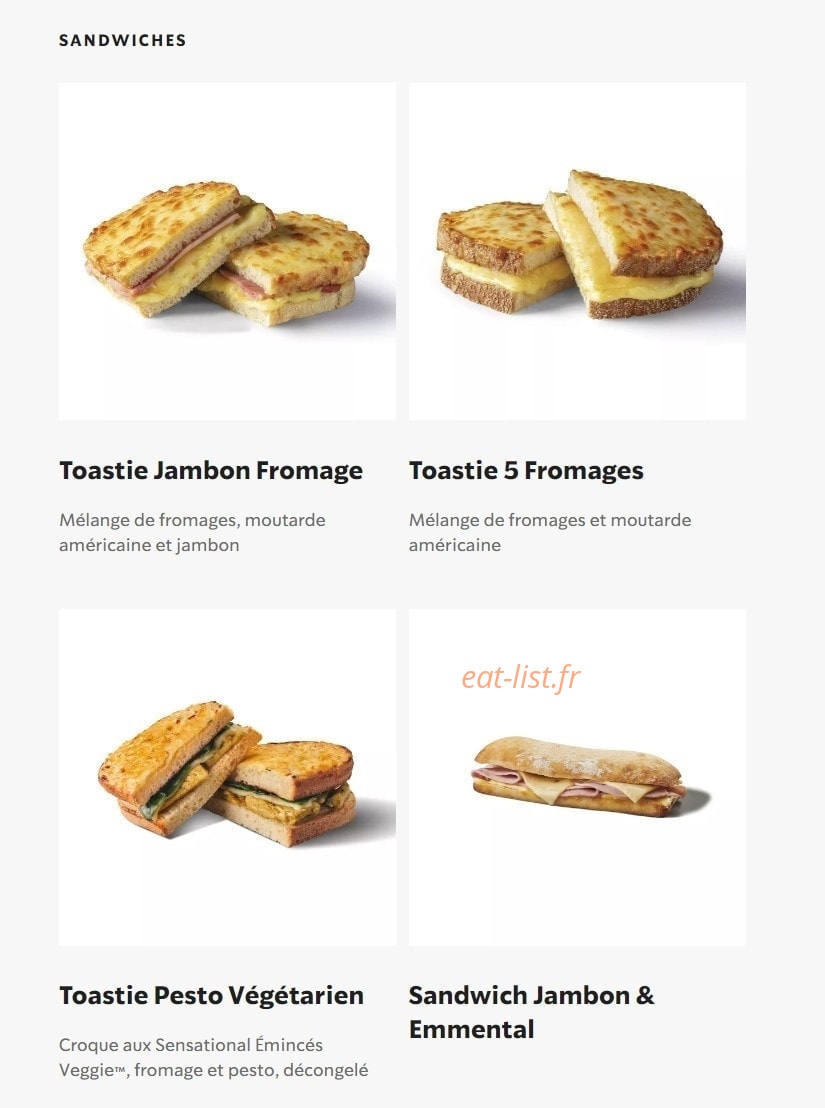 Starbucks Coffee — carte page 7