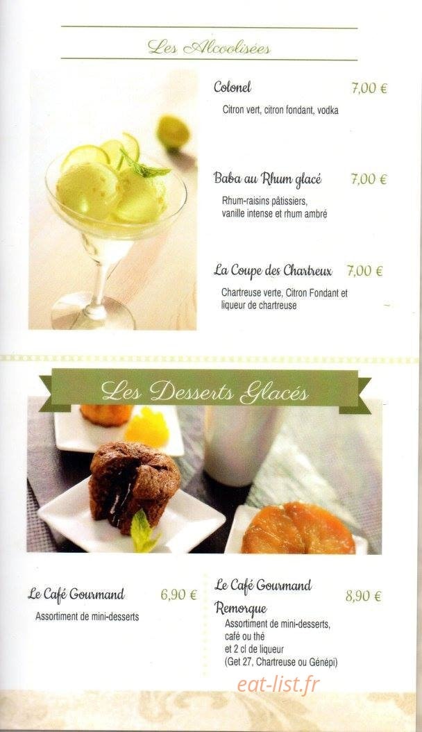 La Table des Bouchers — carte page 14