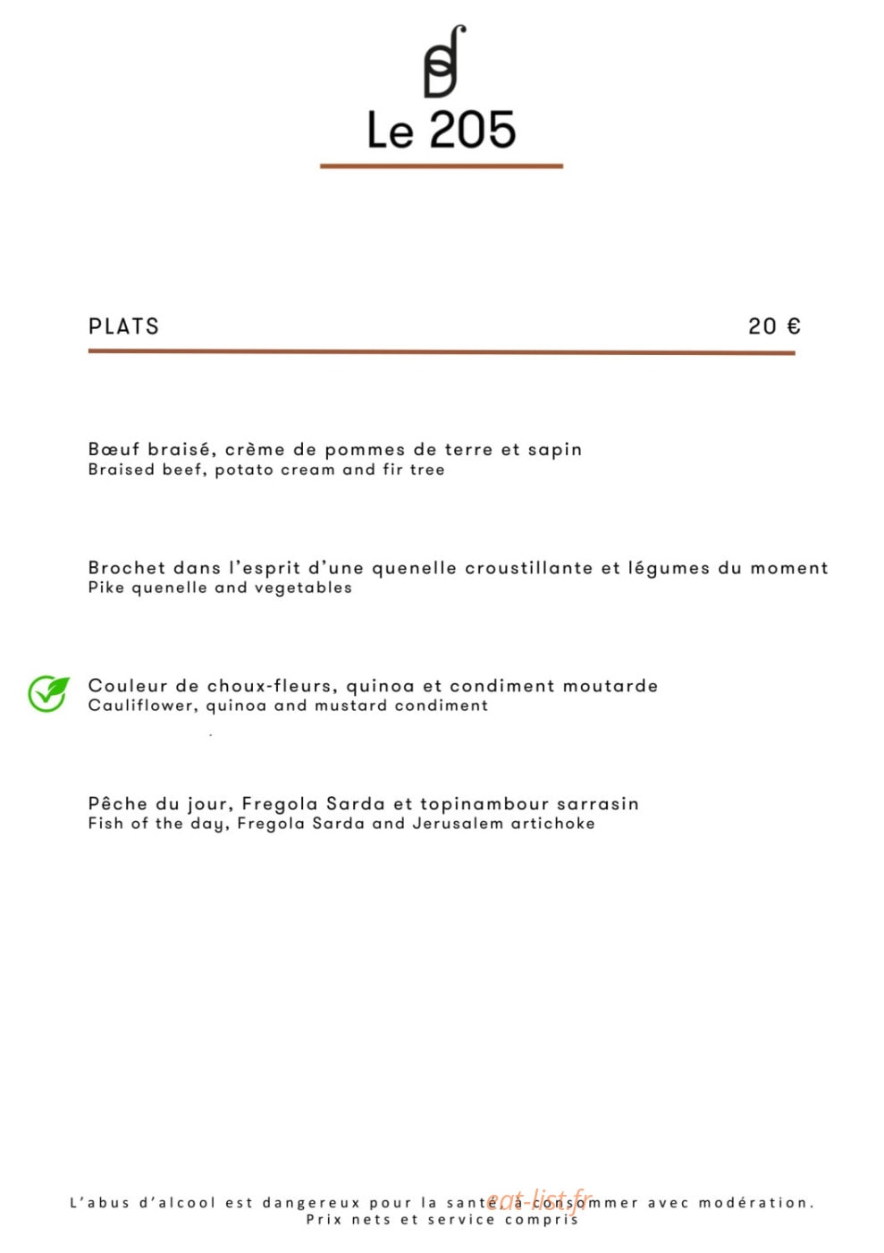 Le 205 — carte page 4