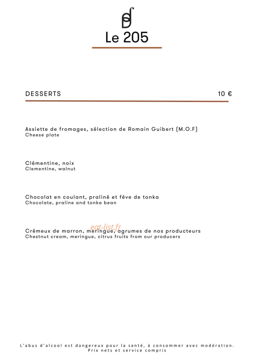 Le 205 — carte page 5