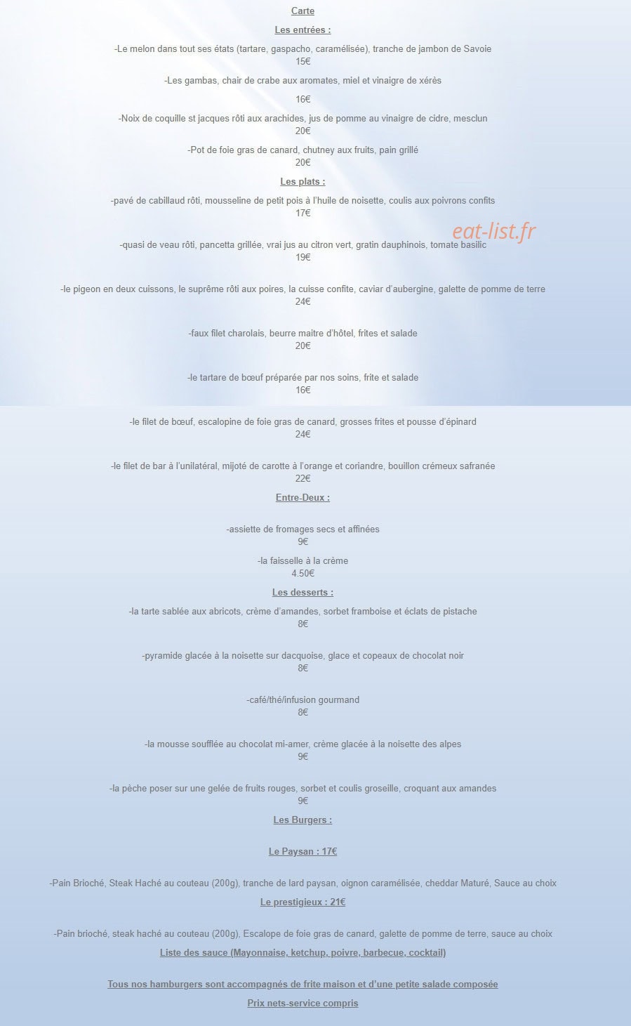 L'Oie'Z'Haut — carte page 1
