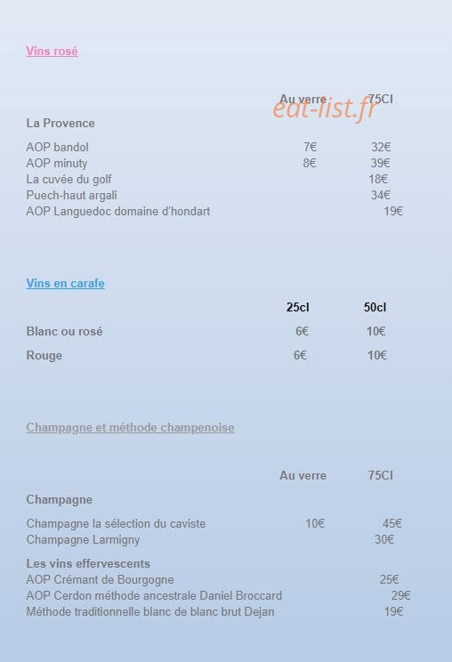 L'Oie'Z'Haut — carte page 6