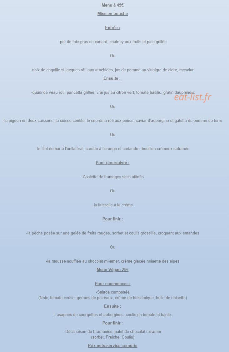 L'Oie'Z'Haut — carte page 4