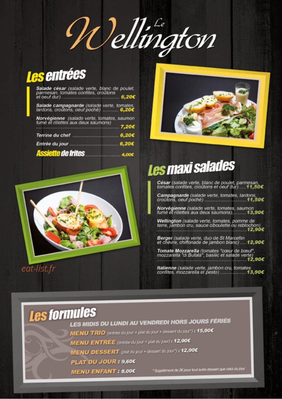 Le Wellington — carte page 2