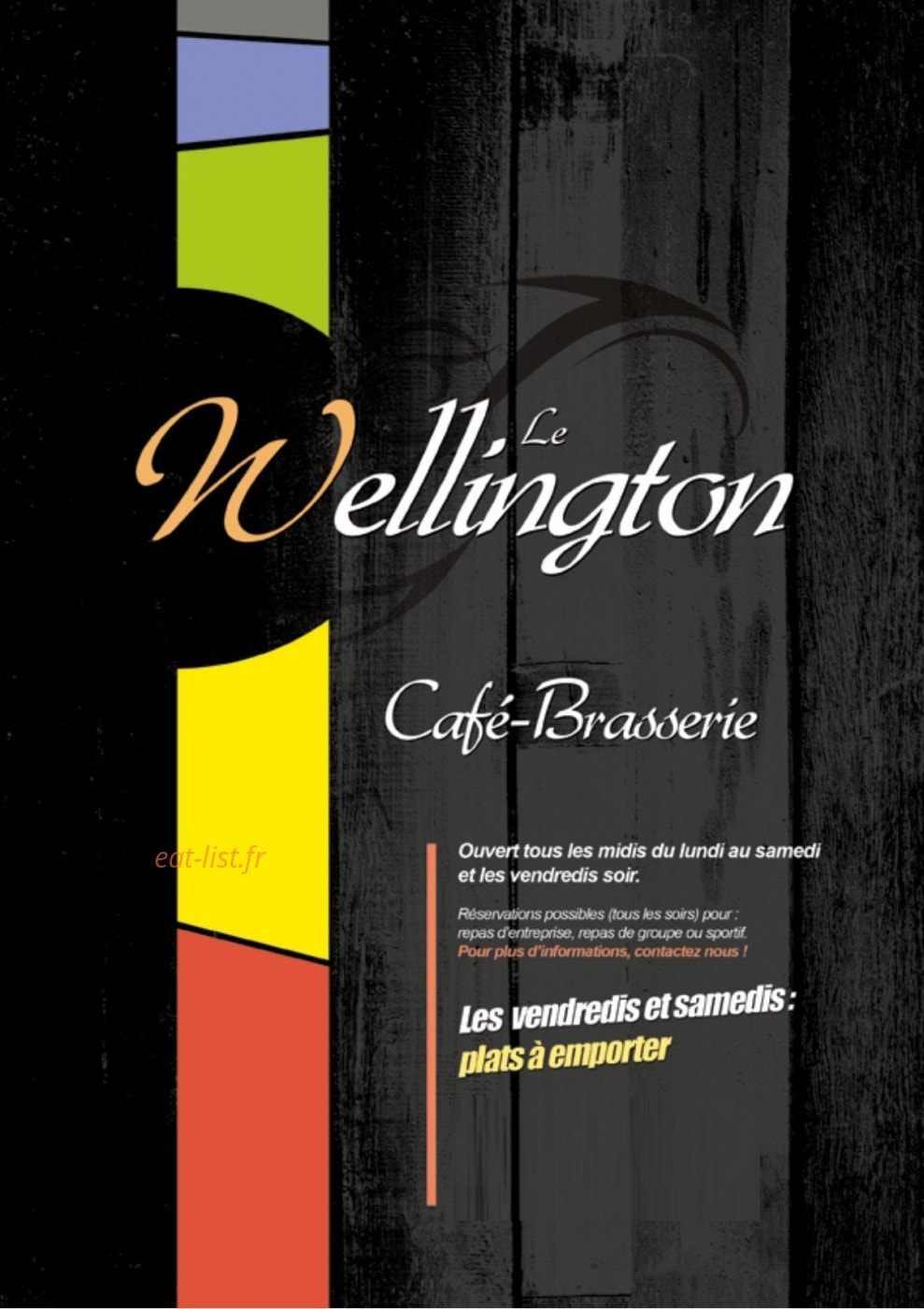Le Wellington — carte page 1