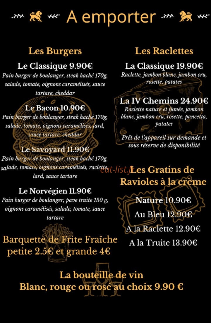 Les IV chemins — carte page 1
