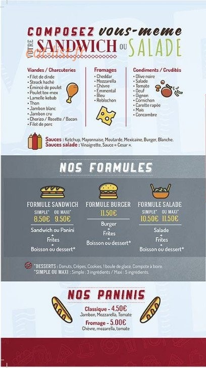 Le P'tit Martinet — carte page 1