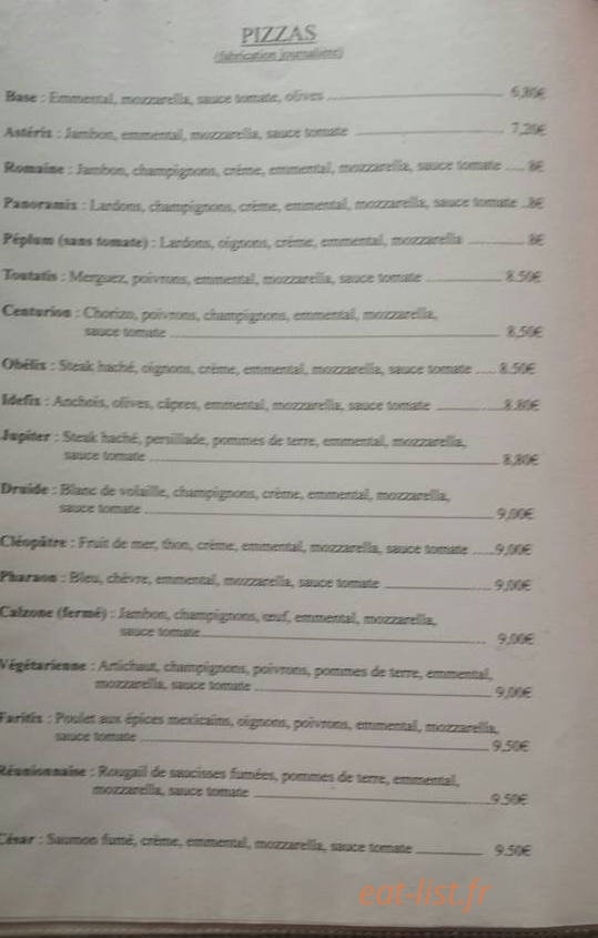 Pizzarius II — carte page 4