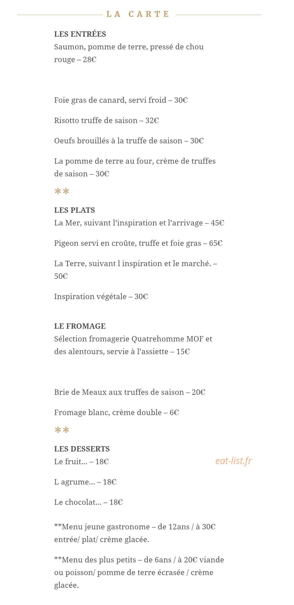 Ambroisie — carte page 5