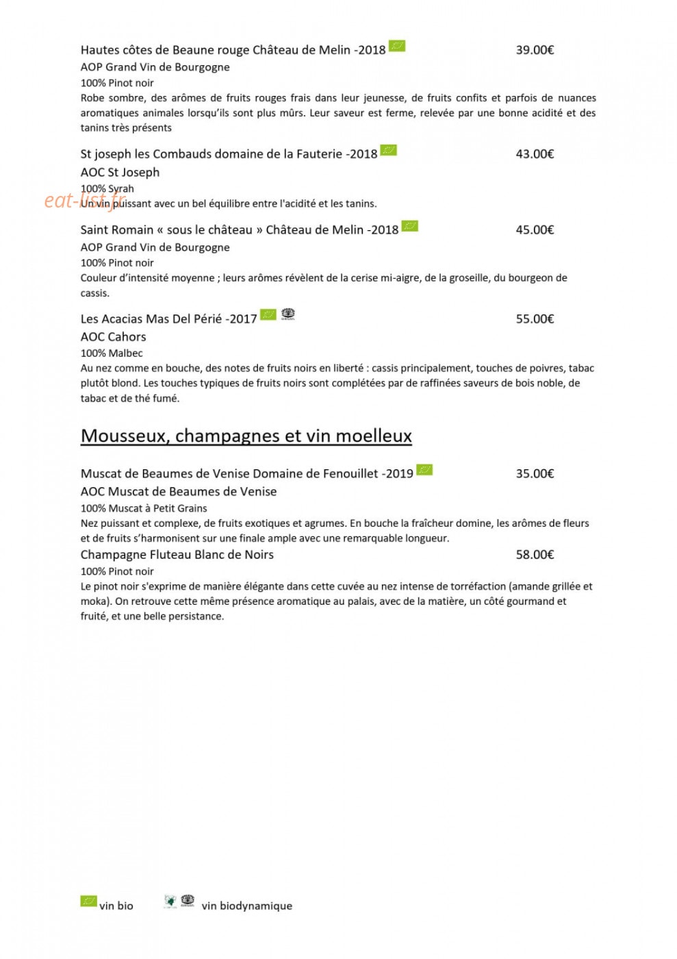 La Bohème — carte page 4