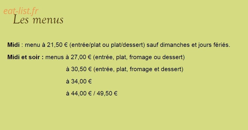 Les Tilleuls — carte page 1