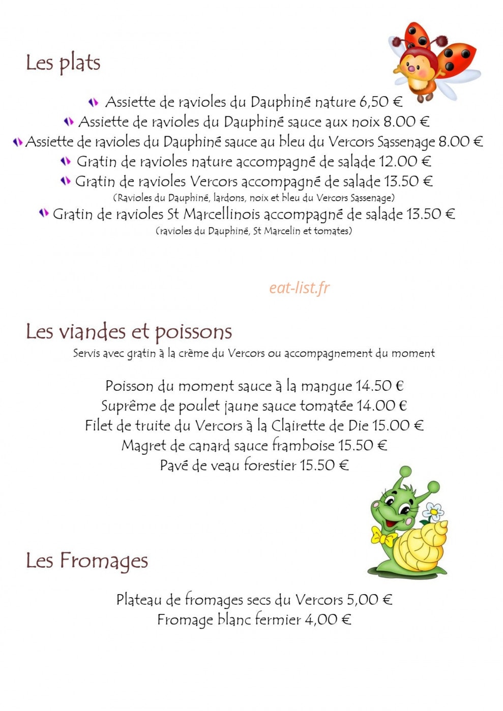 Le Sabot de Vénus — carte page 4