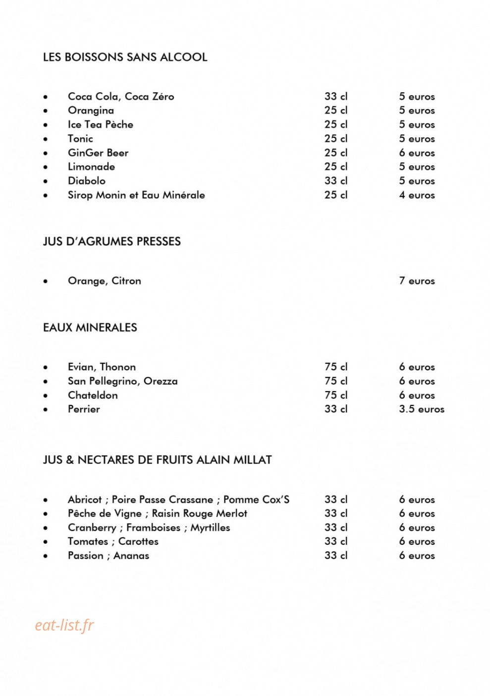 Ida Restaurant — carte page 21