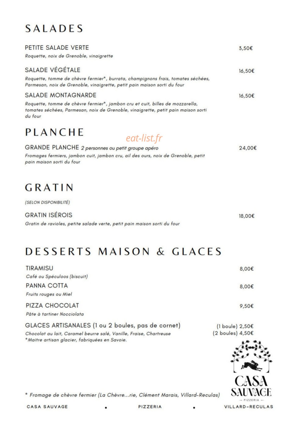 Casa Sauvage — carte page 2