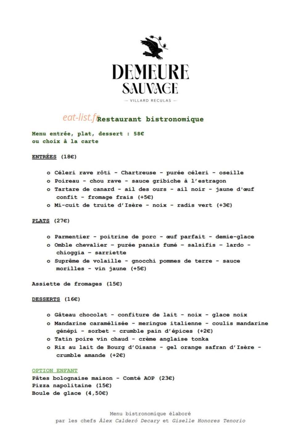 Demeure Sauvage — carte page 1