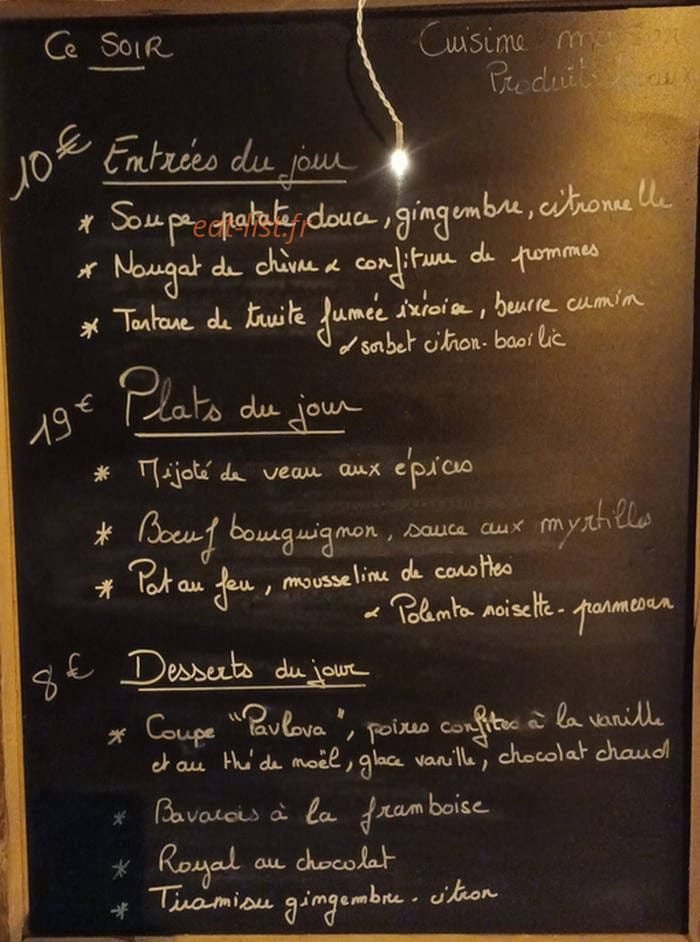 Le Bijou — carte page 1