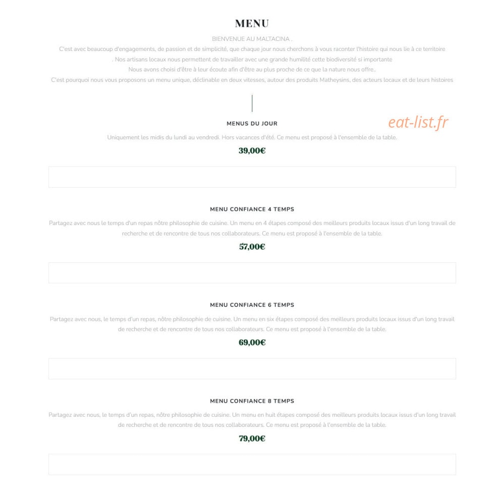 Maltacina — carte page 4