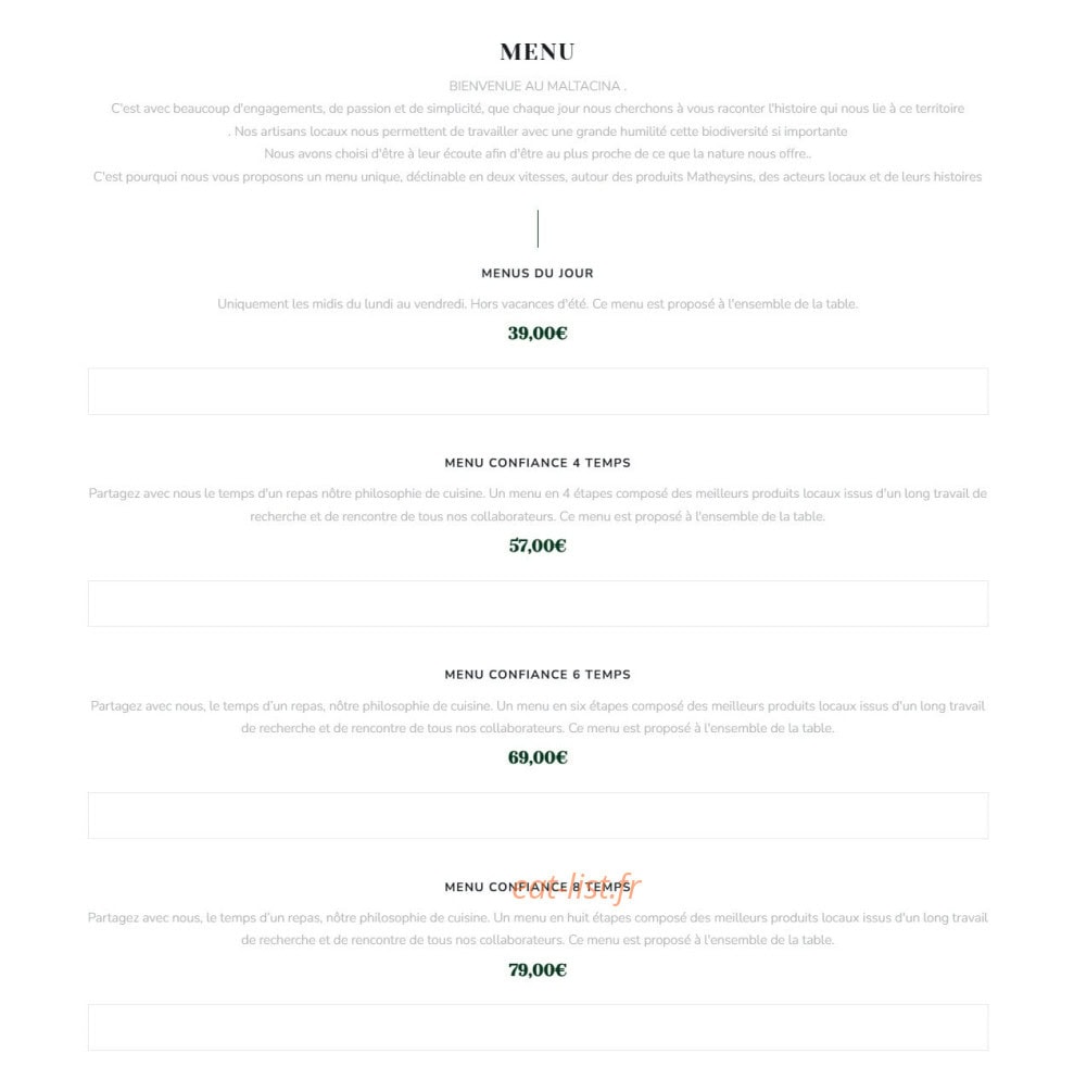 Maltacina — carte page 3