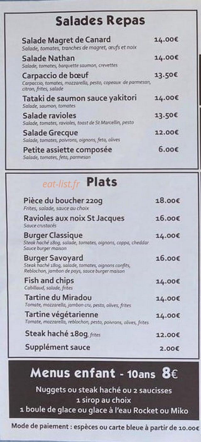 Miradou — carte page 1