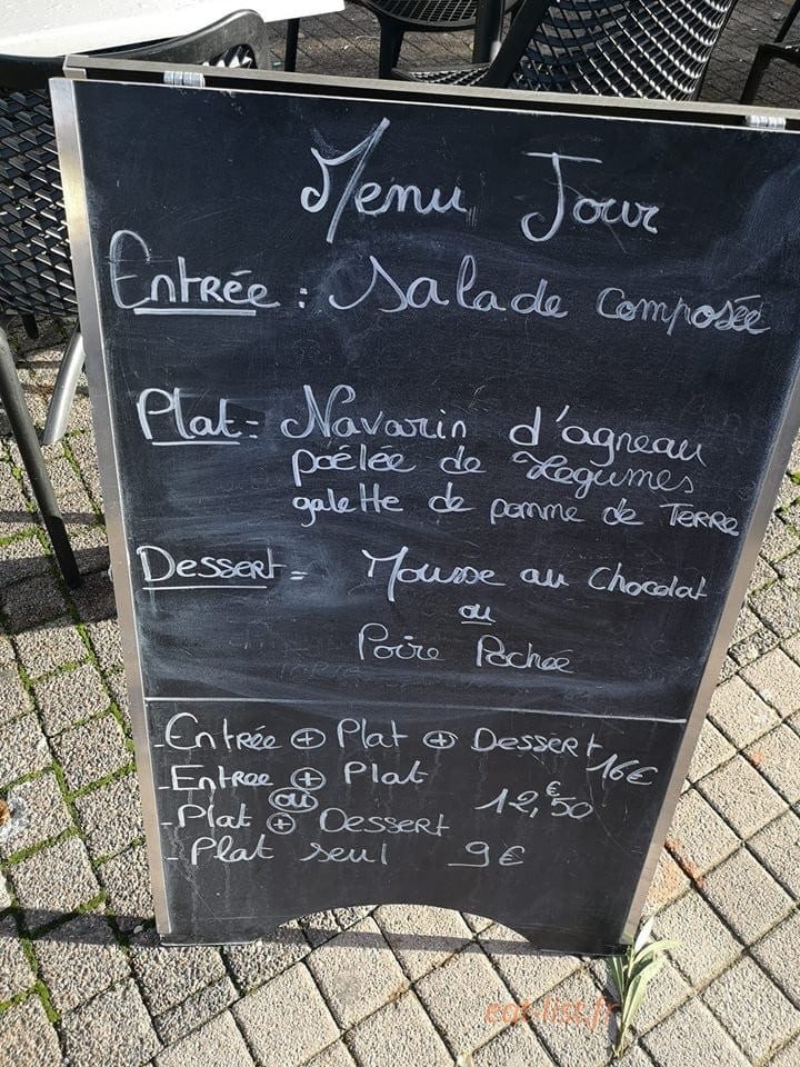 La brasserie — carte page 1