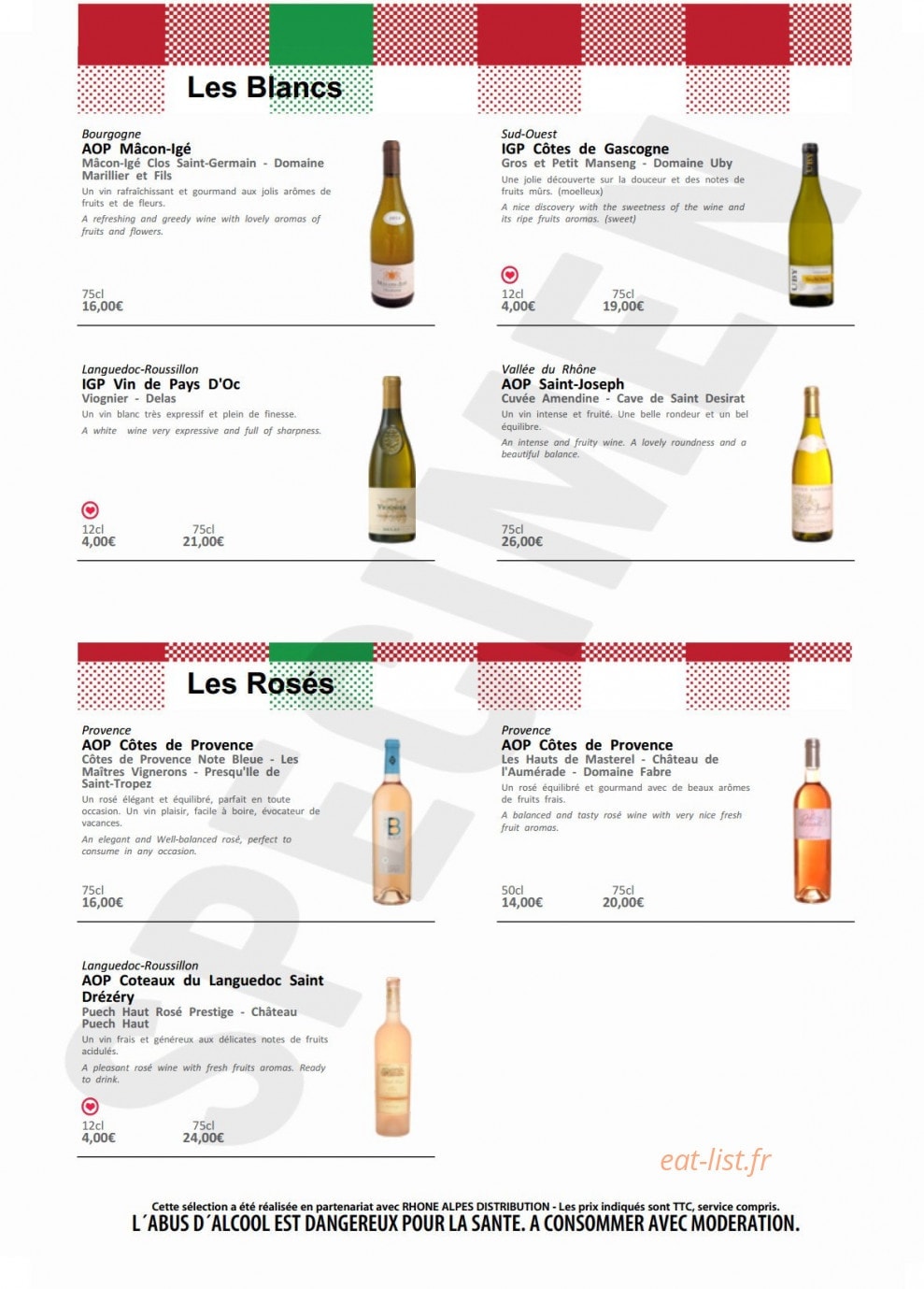 La Queue De Cochon — carte page 6