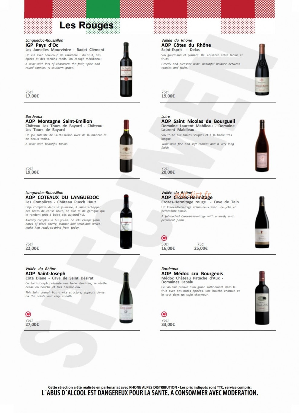 La Queue De Cochon — carte page 7