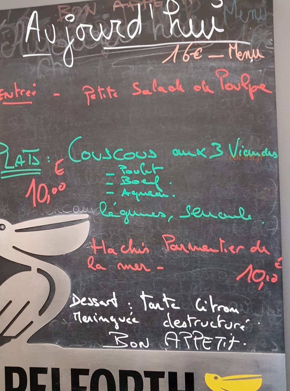 Brasserie Dauphinoise — carte page 1