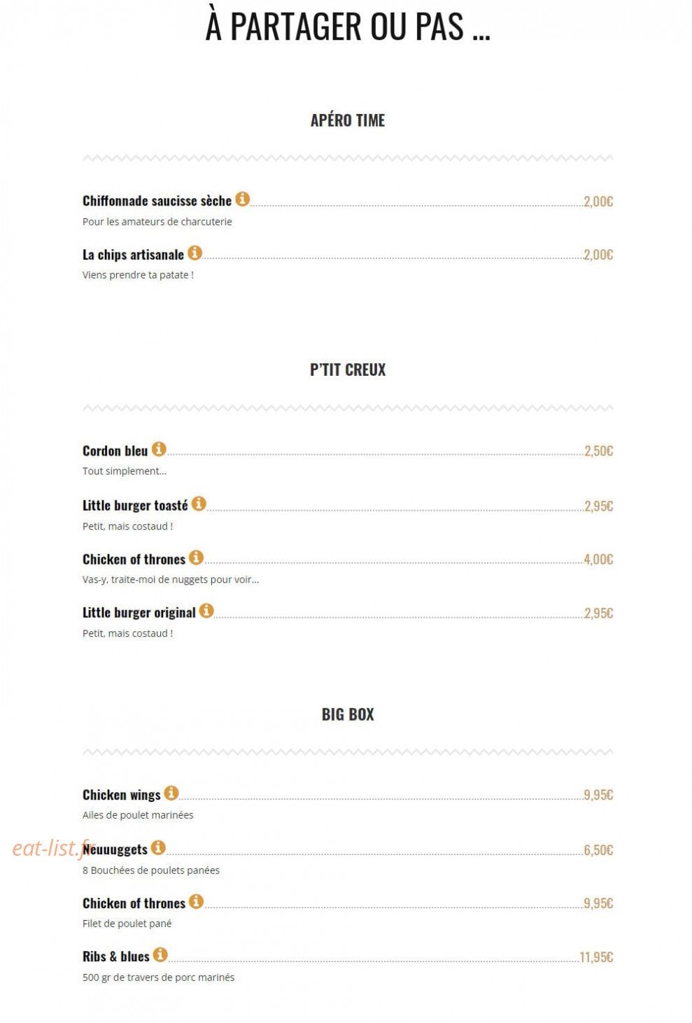 Brut Butcher — carte page 7