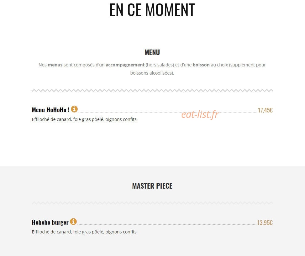 Brut Butcher — carte page 1