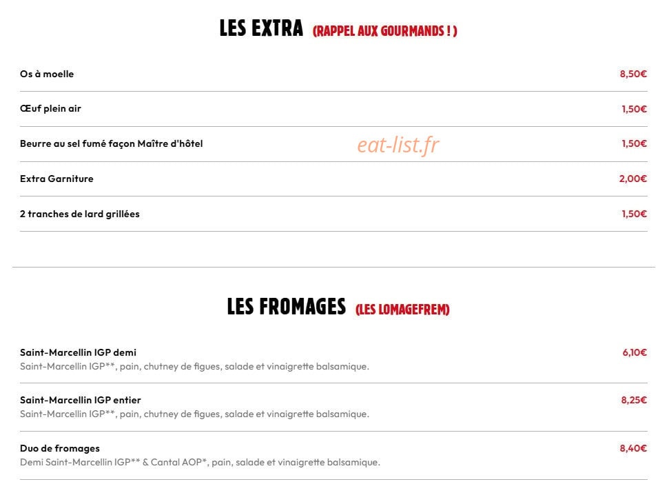 La Boucherie — carte page 7