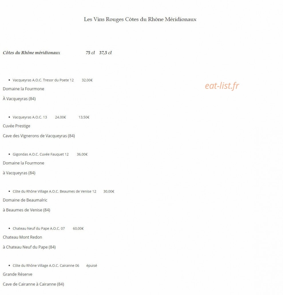 La Dame Aux Fleurs — carte page 10