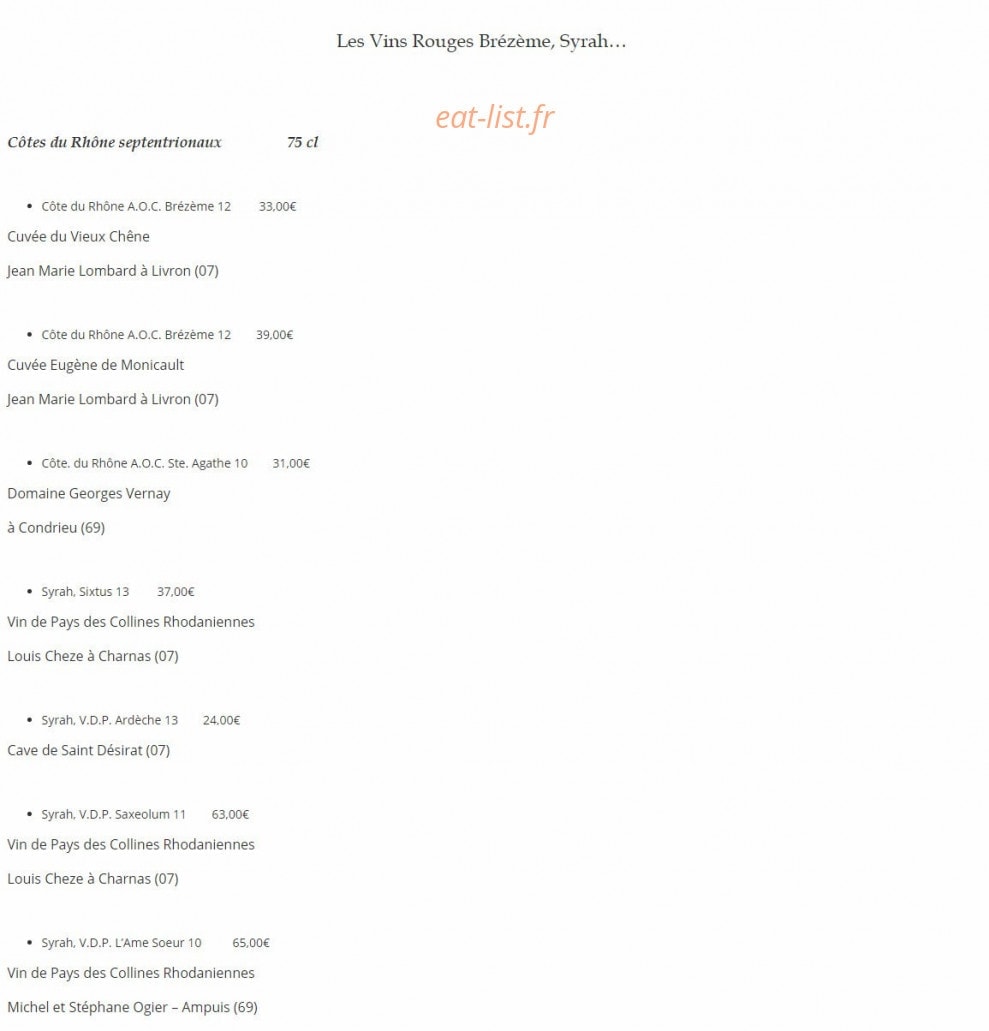 La Dame Aux Fleurs — carte page 9