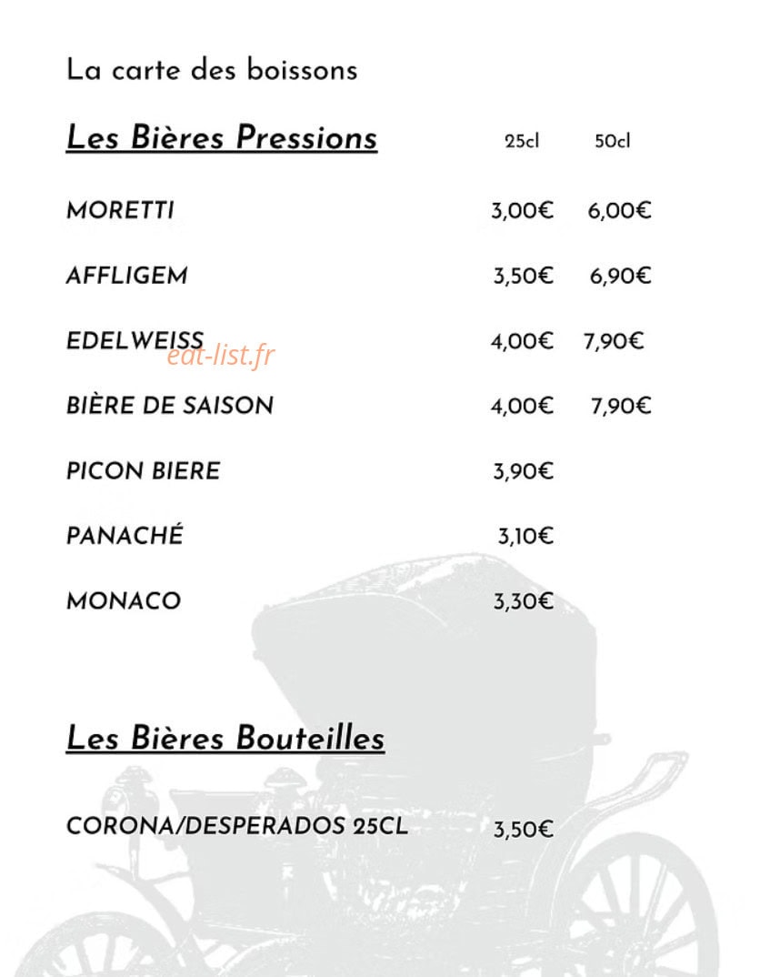 Le Fiacre — carte page 9
