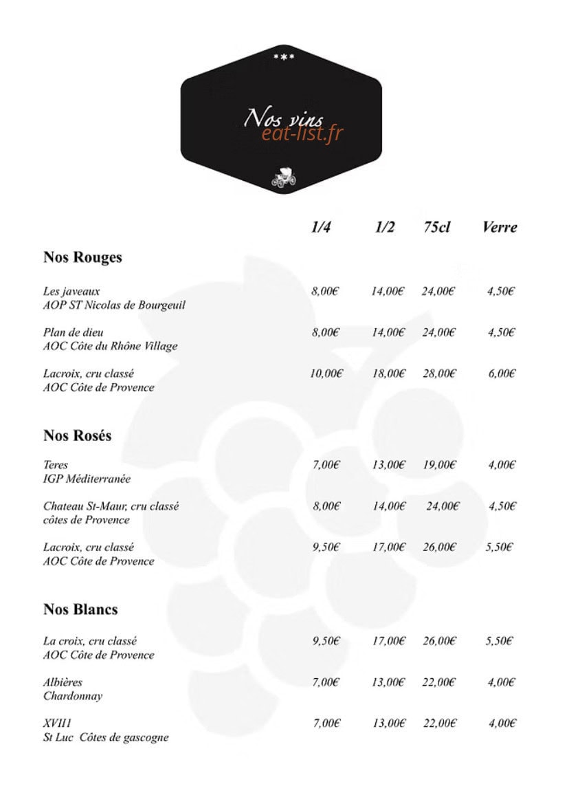 Le Fiacre — carte page 8