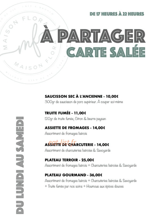 Maison Flora — carte page 6