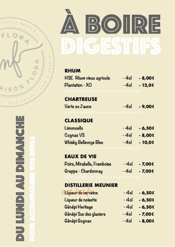 Maison Flora — carte page 11