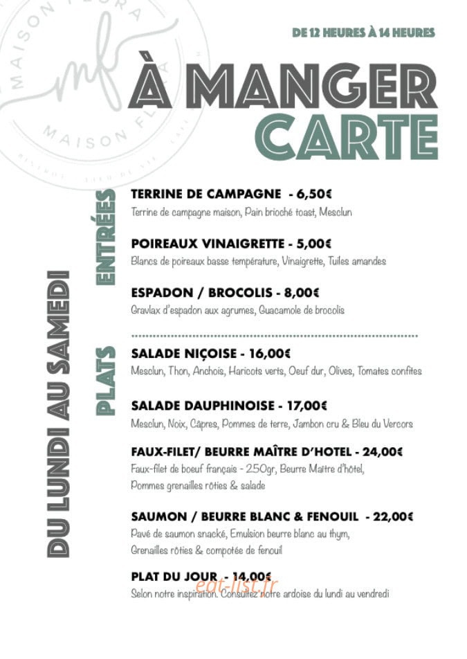 Maison Flora — carte page 1