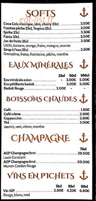 Pacific Grill — carte page 6