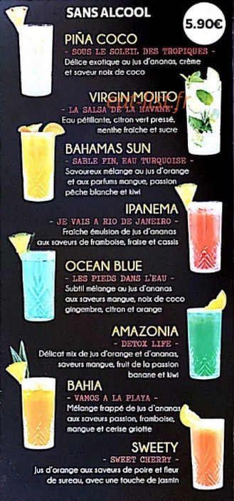 Pacific Grill — carte page 3