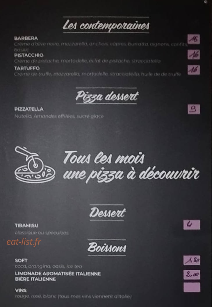 Palermo pizza — carte page 3