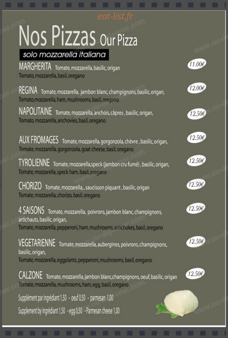 The Gusto's — carte page 1