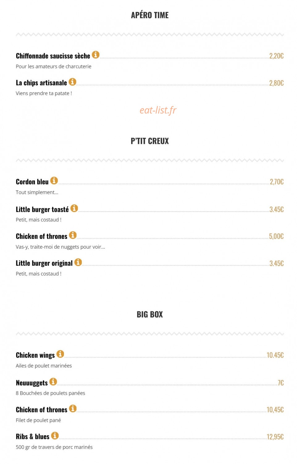 Brut Butcher — carte page 7