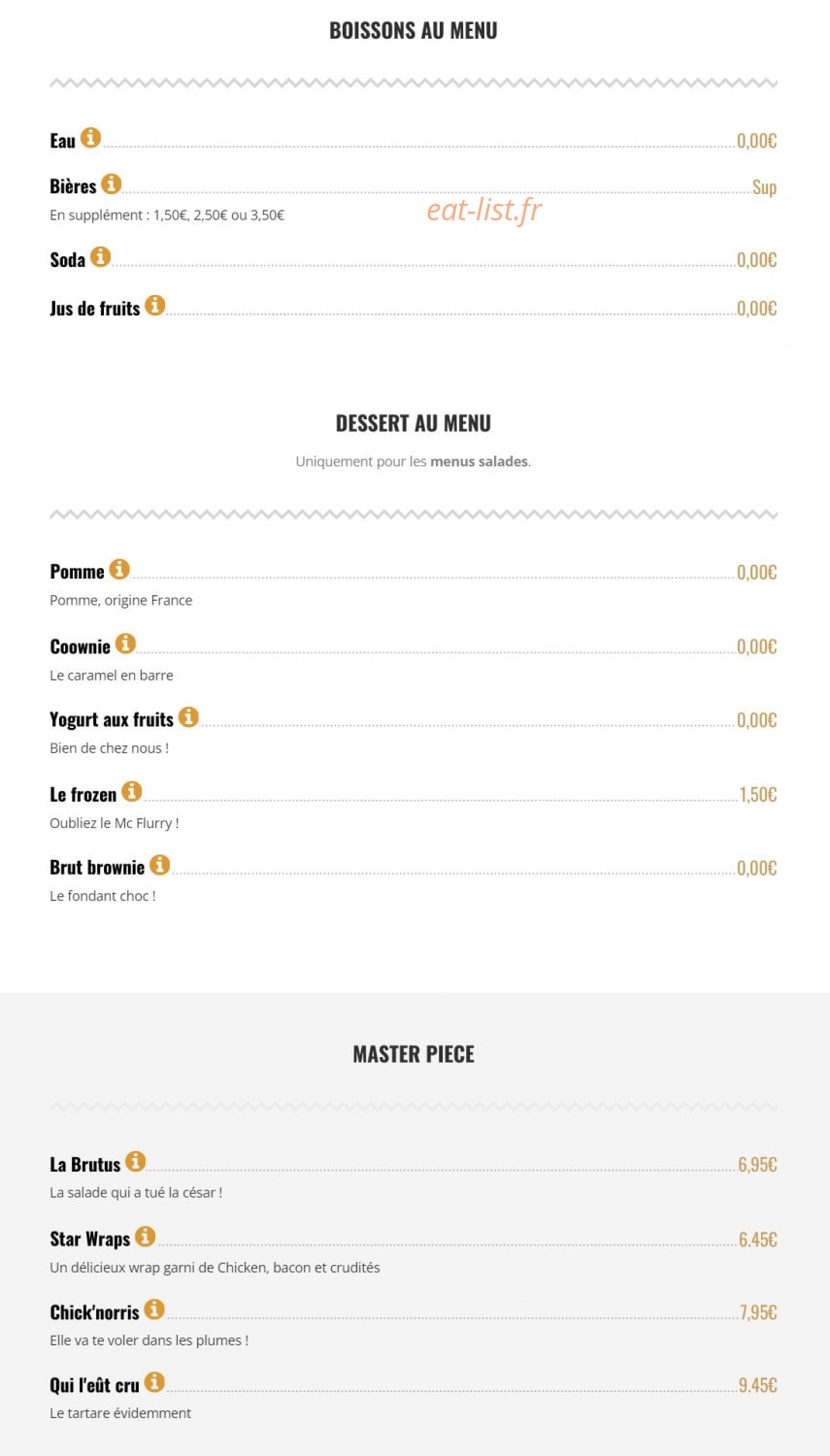 Brut Butcher — carte page 6